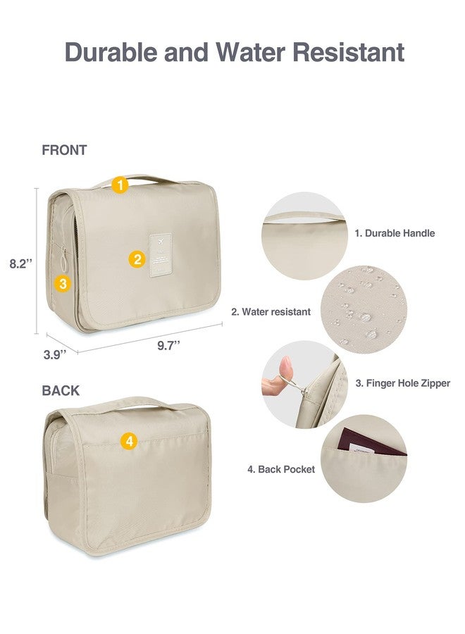 Luxtude Hanging Toiletry Bag for Women with Hanging Hook, Water-resistant Traveling Toiletries Bag, Portable Toiletry Travel Organizer Bag for Toiletries, Shower, Bathroom, Cosmetics Accessories etc. - Image 5