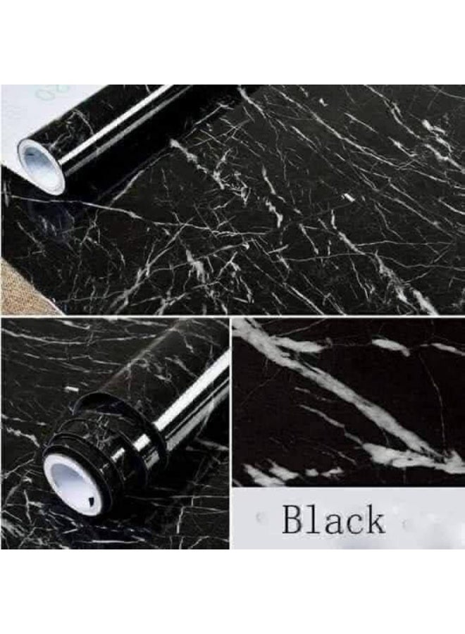 Generic valueable 1 60 cm × 5 m Marble Vinyl Sticker Roll - Self-Adhesive Waterproof Paper - For Covering and Renewing Kitchen Surfaces, Walls and Furniture - Practical Marble Design - Suitable for Updating Home Surfaces and Spaces - Image 4
