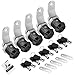 Cylinnda 5 Pack Tool Box Lock with Keys 58 RV Storage Lock Keyed Alike Cabinet Lock Cam Locks for Toolbox Lock Replacement Mailbox RV Compartment Locks with Manual Black 5 Pack 58 Inch - Image 2
