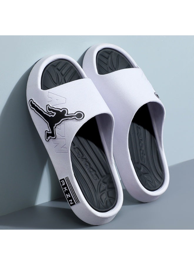 الحذاء الصيفي للرجال غرفة الاستحمام الحذاء المنزلية مريحة خفيفة الوزن غير الانزلاق سميكة بيعت الحذاء - Image 1