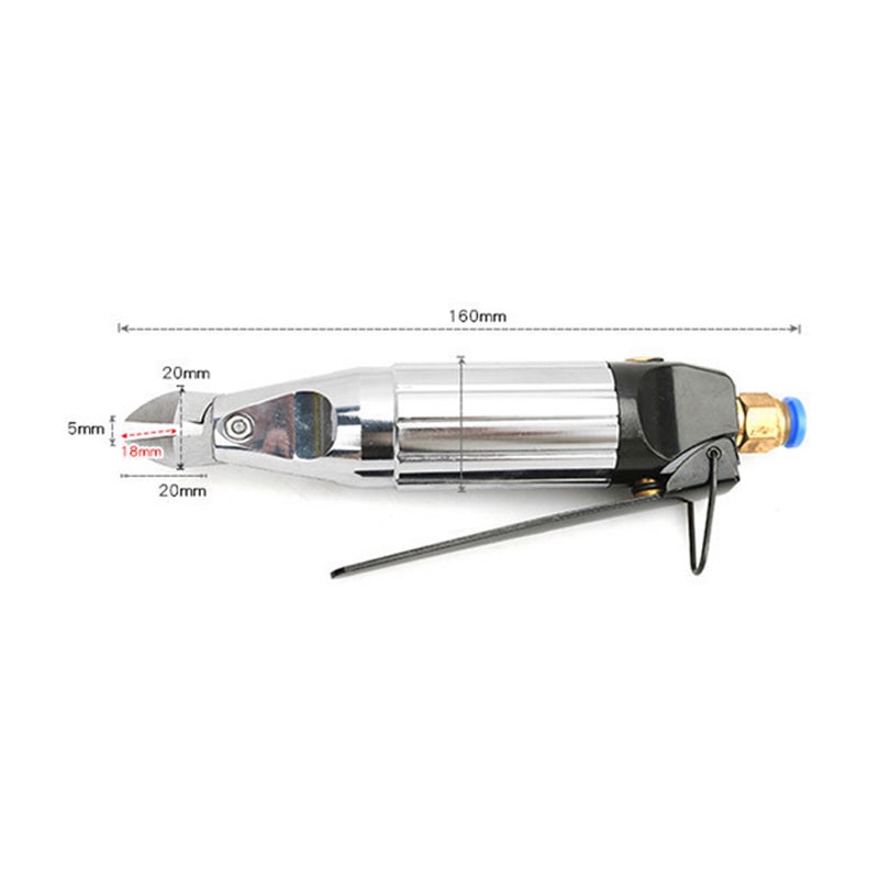 Mini Portable Air Pneumatic Cutting Pliers Pneumatic Diagonal Cutting Tool Plastics Copper Wire Soft Iron Wire Cutting Tool Portable Hook Design 0.1~1.5mm Cutting Wire Diameter - Image 4