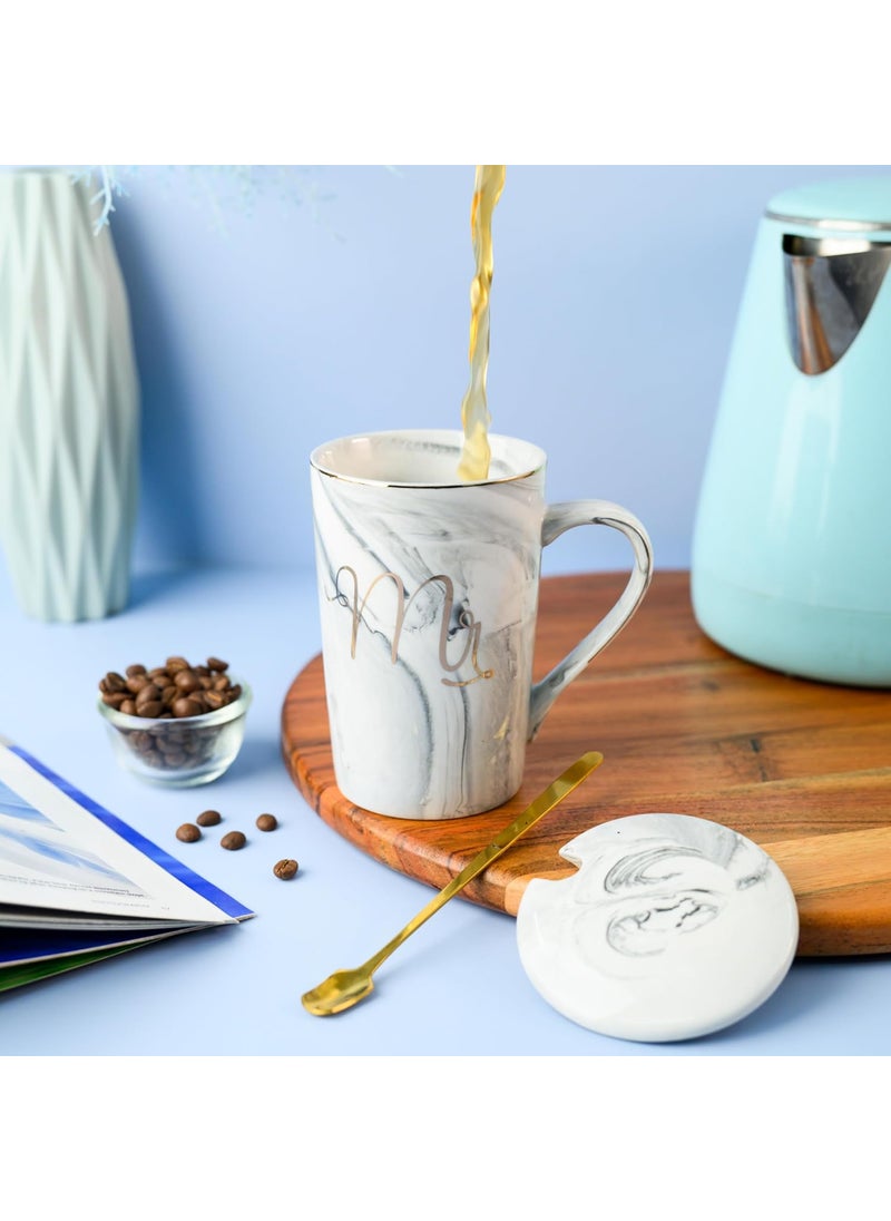 LARYNX LARYNX Ceramic Coffee Mug Gifts Set for Couple Anniversary Wedding Engagement Valentine for Men Women Couple Husband Wife with Gift Box Mr Mrs Coffee Mug 400ml  - Image 4