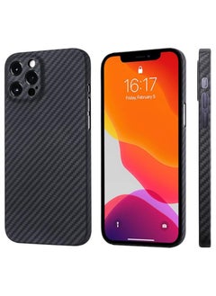 iPhone 15 Pro Max Case Carbon Textured Real Aramid Fiber Ultra Thin Durable Anti-Drop Cover Lens Protection