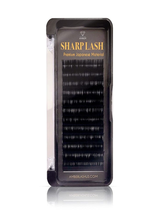 Sharp Lash Mink by Amber Lash, 12 Rows of Classic Eyelash Extension Tray with Various Curls, Length, and Thickness, for Professionals C 0.15 x 9mm