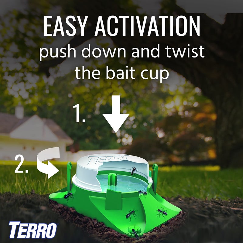 TERRO T1804SR Outdoor Ready-to-Use Liquid Ant Bait Killer and Trap - Kills Common Household Ants - 8 Bait Stations - Image 3