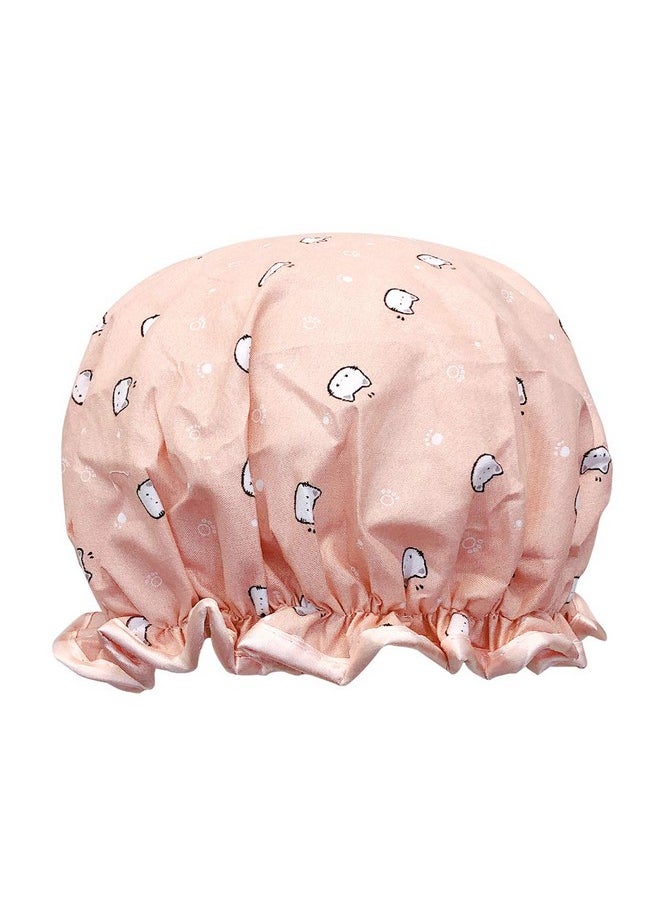 allydrew Llydrew Reusable Women'S Waterproof Shower Caps For Long Hair Kitties  - Image 2