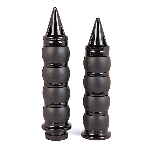 MISS MOLY Pair of 1" Dual Black Motorcycle Bar End Hand Grips Handlebar for Cruisers Harley Yamaha Suzuki - Image 4