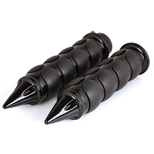 MISS MOLY Pair of 1" Dual Black Motorcycle Bar End Hand Grips Handlebar for Cruisers Harley Yamaha Suzuki - Image 3