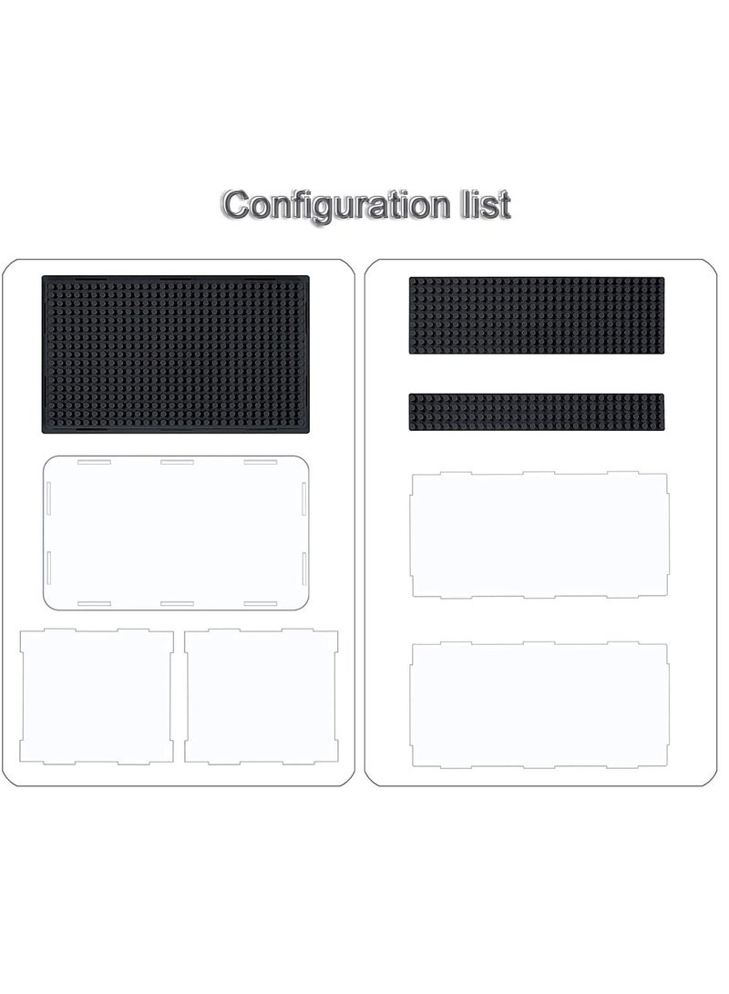 Excefore Display Case for Figures, Dustproof Clear Display Box, Acrylic Display Case for Brick Figures, Suitable for Minifigures Action Figures Blocks (Black) - Image 3