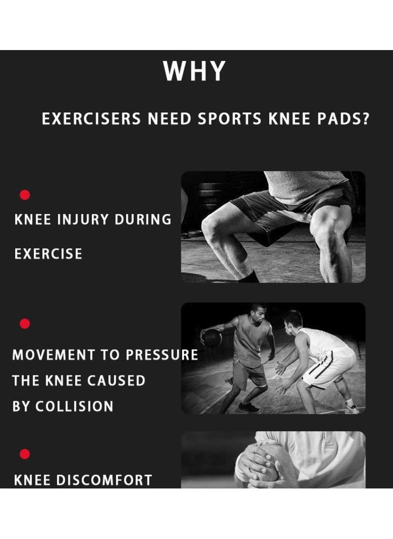 JINGBA SUPPORT Pack Of 2 Full Length Nylon Knit Elastic Breathable Knee Support Brace For Running Basketball, Arthritis, Joint Pain Relief, Injury Recovery  - Image 4