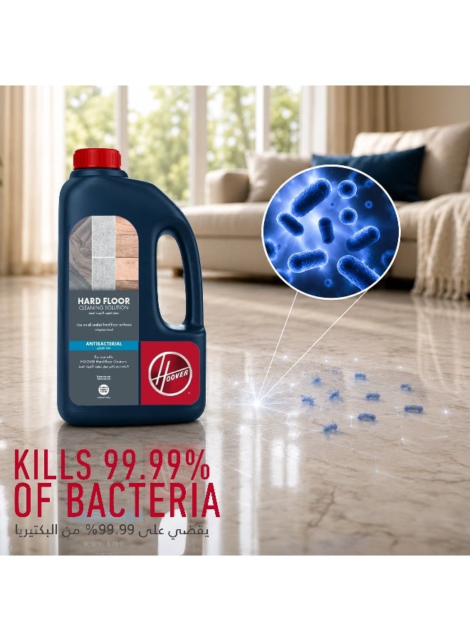 Hoover Antibacterial Hard Floor Cleaning Solution 1.5L HFAntibac1.5L blue - Image 2