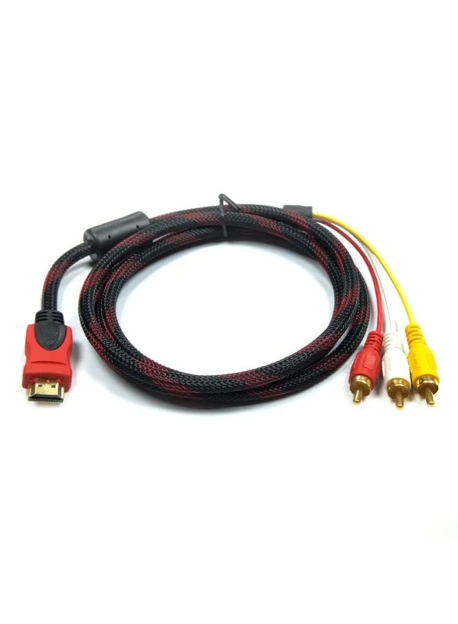 كابل HDMI إلى RCA فيديو صوت AV متعدد الألوان - Image 4
