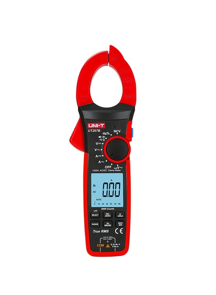 UNI-T UT207B 1000A True RMS Digital Clamp Meter (AC/DC) - Image 1