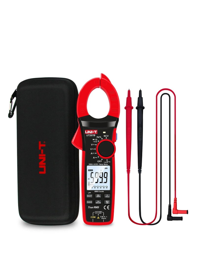 UNI-T UT207B 1000A True RMS Digital Clamp Meter (AC/DC) - Image 2