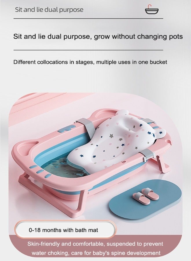 بيلانينا حوض الاستحمام القابل للطي للأطفال بشكل قطة: محمول وسهل التخزين - Image 5