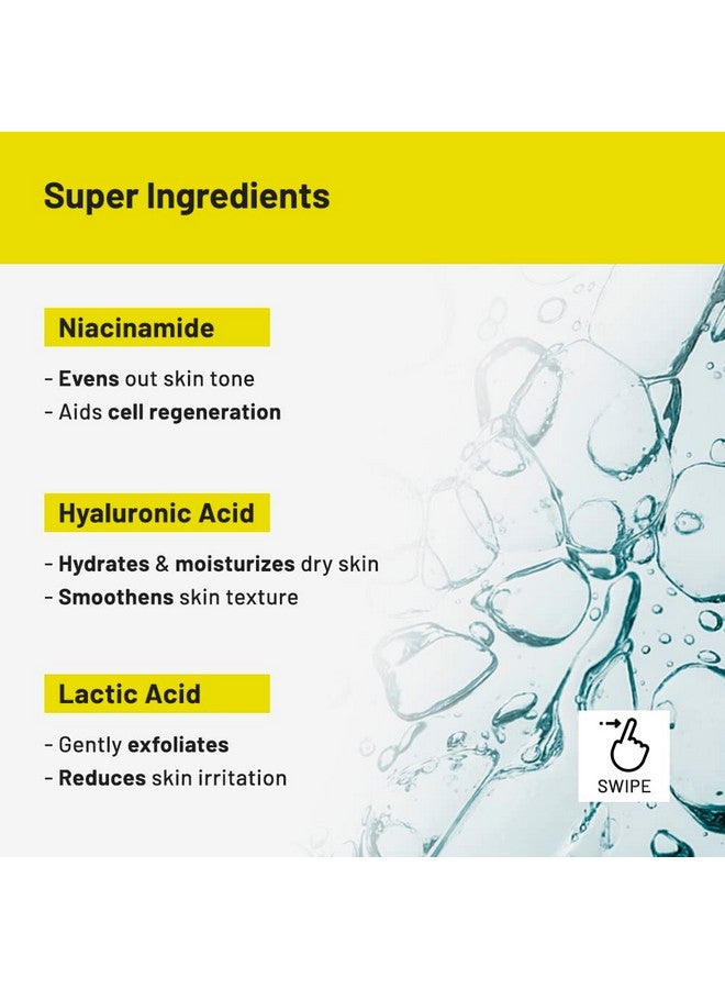 Chemist at Play Roll On Serum For Neck, Knee & Elbow With 6% Vitamin C+ Hyaluronic Acid + AHAs + Niacinamide + Ceramides | Exfoliates, Removes Pigmentation, and Hydrates Dry Skin | 1.4 fl oz. - Image 4