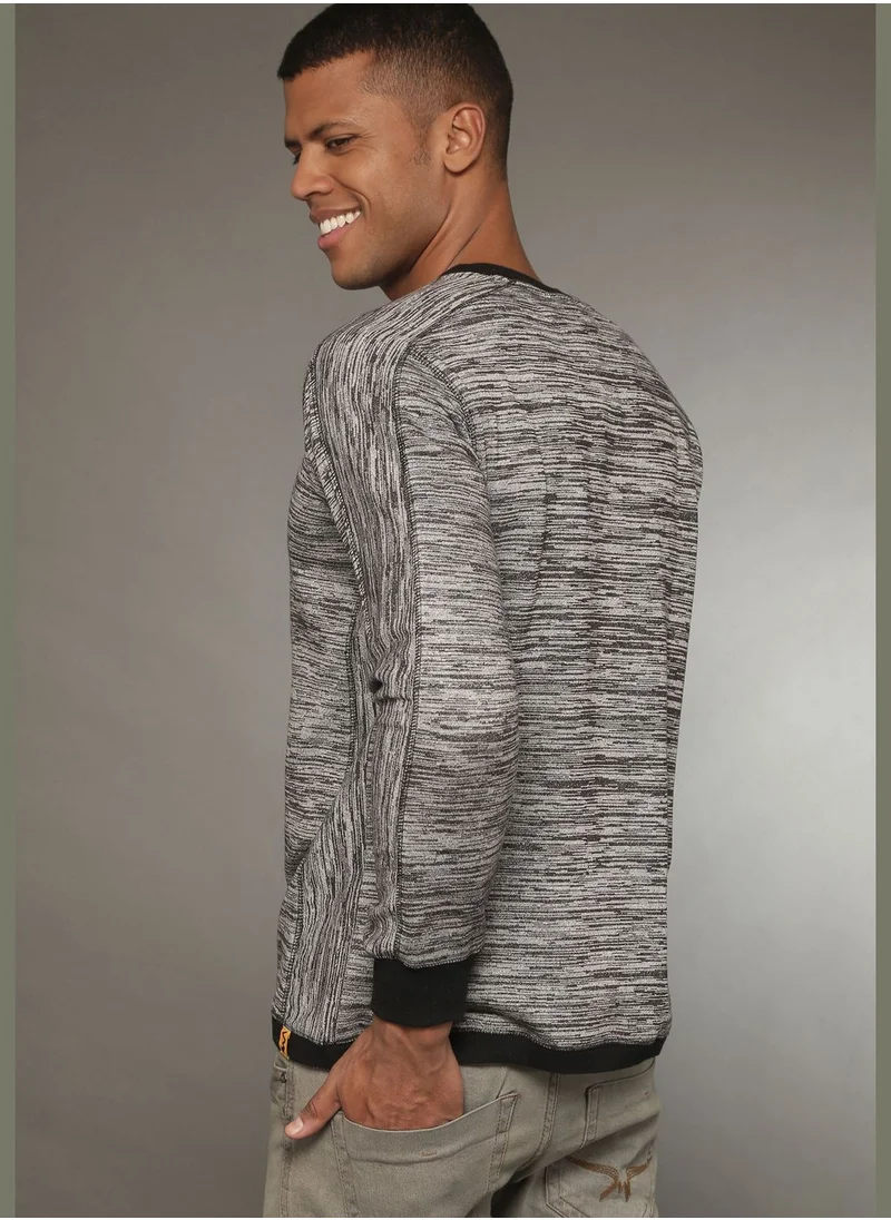 Campus Sutra Long Sleeve Striped Tshirt