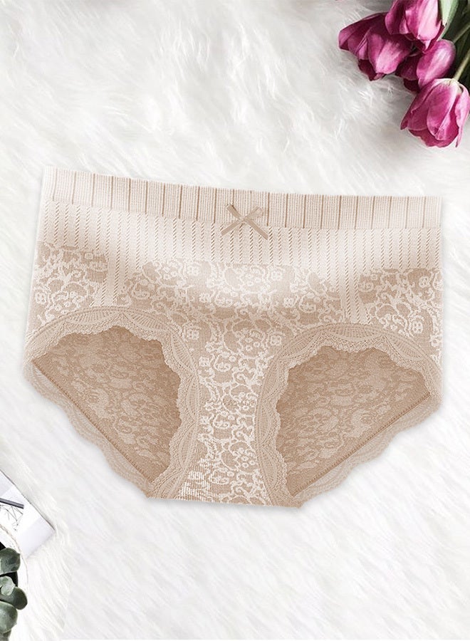 MARGOUN 5 Packs Women's Medium Size Lace Panties with High Waist Comfortable and Stylish Underwear for a Flattering Silhouette (Medium 160/85) - Image 4