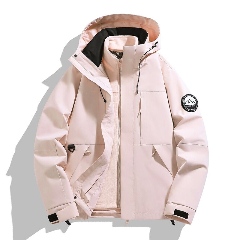 3-in-1 Windproof Waterproof Outdoor Jacket for Men and Women - Image 1