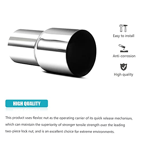 A ABIGAIL Universal 2.5" ID to 3" ID Exhaust Pipe Adapter Connector Reducer 304 Stainless Steel 2.5 Inch to 3.0 Inch 2 1/2” ID to 3.0” ID kit - Image 3