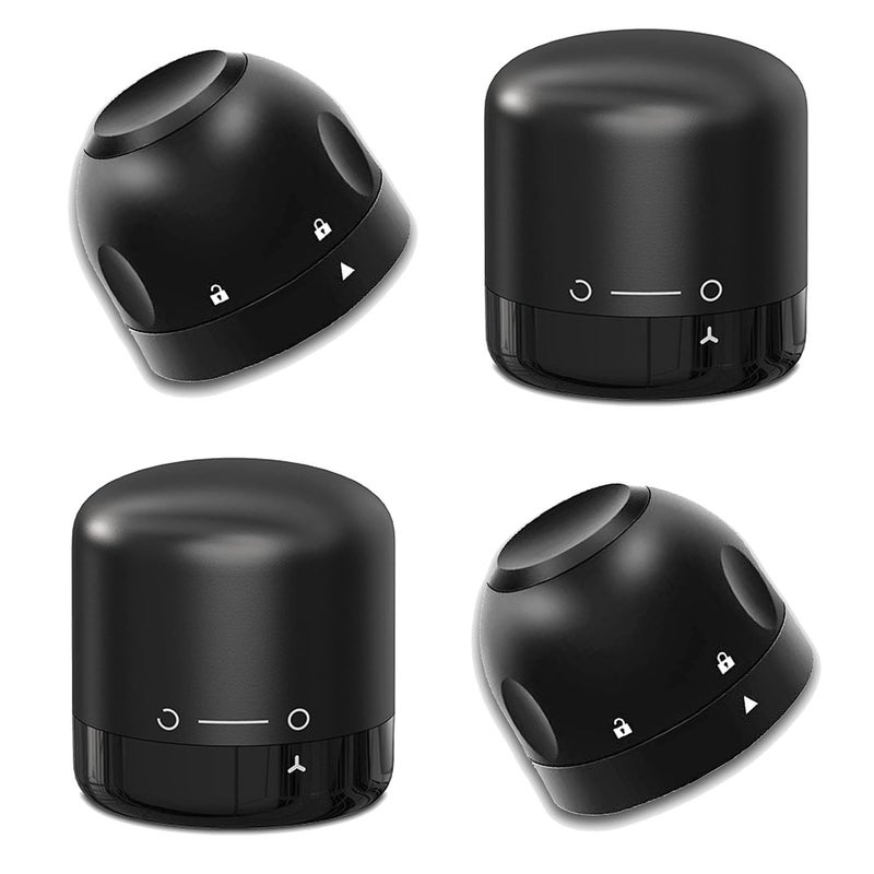 ARQIVO Wine Champagne Stopper Reusable Plastic SiliconeChampagne Wine Stopper Sealer Twist to Seal Bottle Down Without Leaking Both Pack of 4 - Image 1