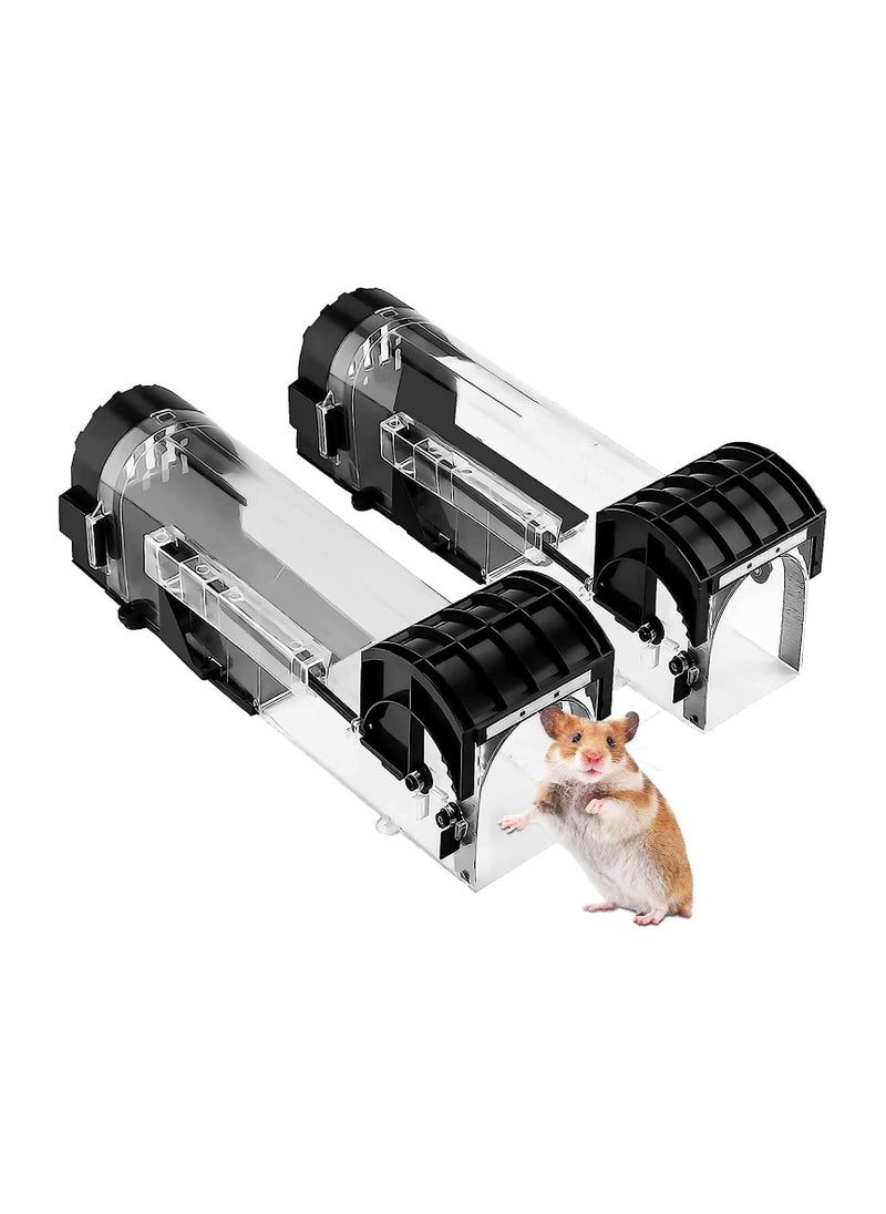 Generic Humane Mouse Trap, Rat and Rodent Trap, Rat Poison Substitute, Easy Set Durable Traps, Safe for Children, Pets and Humans, 2Pcs  - Image 1