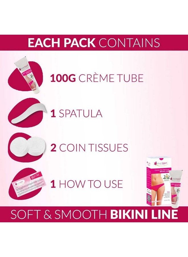 everteen Bikini Line Hair Remover Creme Natural For Women (100G)  - Image 5