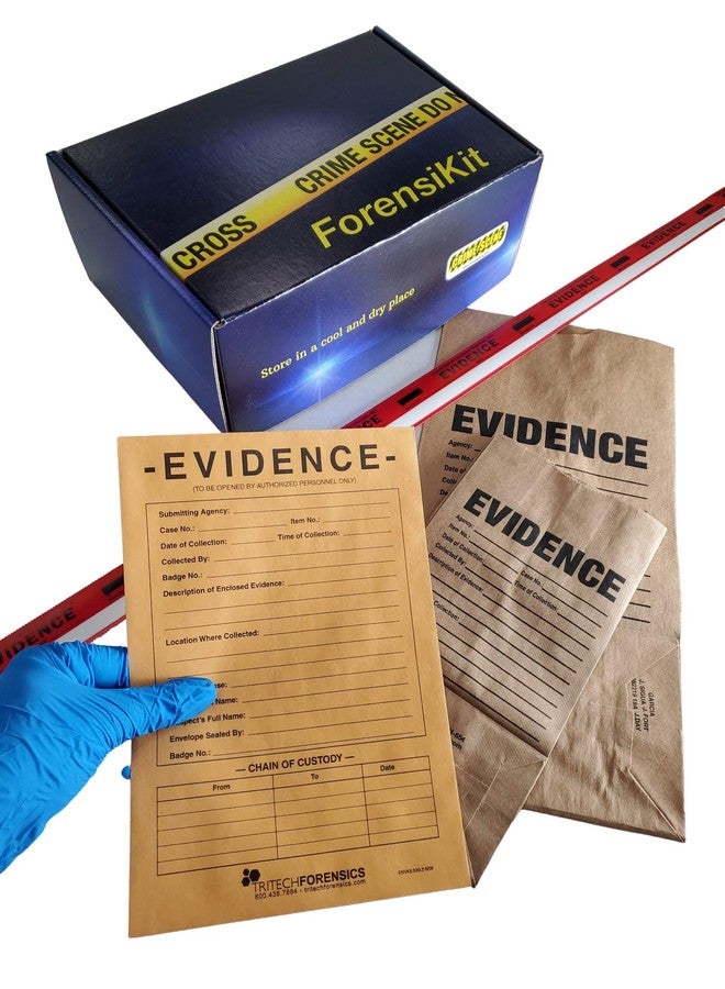 Crime Scene Evidence Packaging ForensiKit Explore Crime Scene Processing Techniques, Blue - Image 1