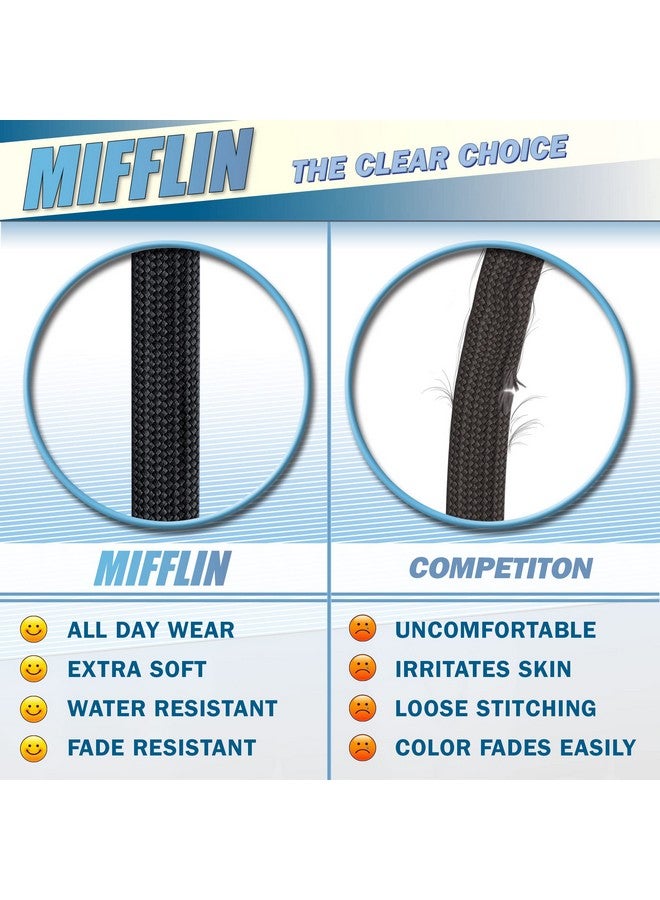 MIFFLIN-USA - Bulk Flat Lanyards w/Two Bulldog Clips - 39 Inch, Black, 50 PK - Comfortable Neck Straps for ID Badges + Convenient Hooks for Face Mask & Card Holders - Image 2