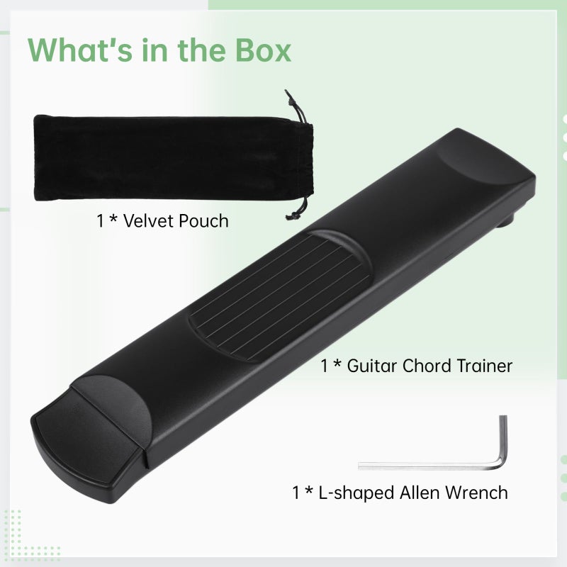 Anjetan 6-Fret Guitar Chord Trainer, Pocket Guitar Practice Neck, Portable Guitar Practice Tool, Guitar Chord Trainer for Beginners, 6-String Guitar Fingerboard for Home, Travel - Image 5