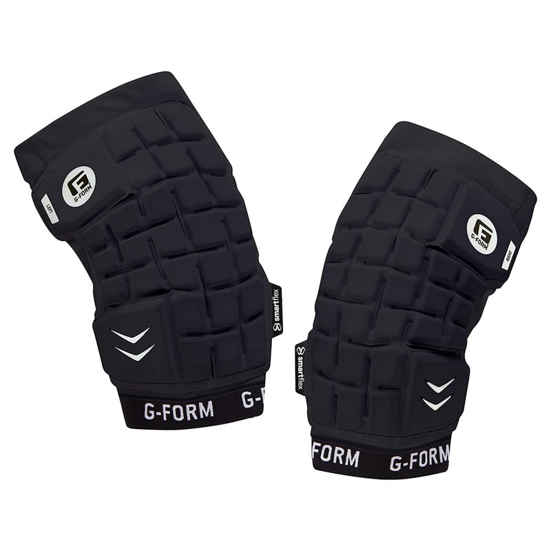 G-Form وسادات ذراع لاكروس G-Form غير المثبتة - واقيات ذراع مبطنة قابلة للتنفس ومرنة للرجال - وسادات كوع لاكروس قابلة للغسل في الغسالة - سوداء، حجم متوسط للبالغين - Image 1