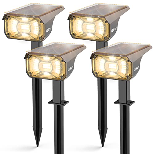 LEREKAM Solar Spot Lights Outdoor Landscape Light, 40 LEDs Solar Landscape Spotlights Outdoor Waterproof Auto On/Off Garden Lights, Outdoor Solar Lights for Yard Palm Tree Driveway Patio Pool - Image 1