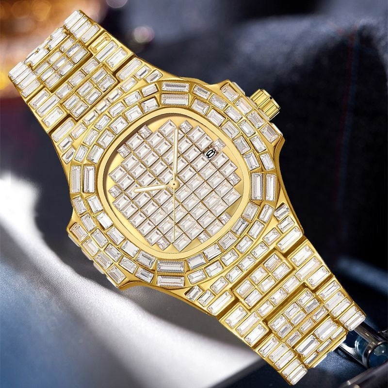 PINTIME Fashionable Diamond-Studded Gypsophila Quartz Watch - Image 2