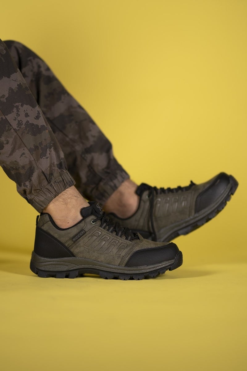 Riccon Khaki Unisex Trekking Shoes 0012X5  - Image 2