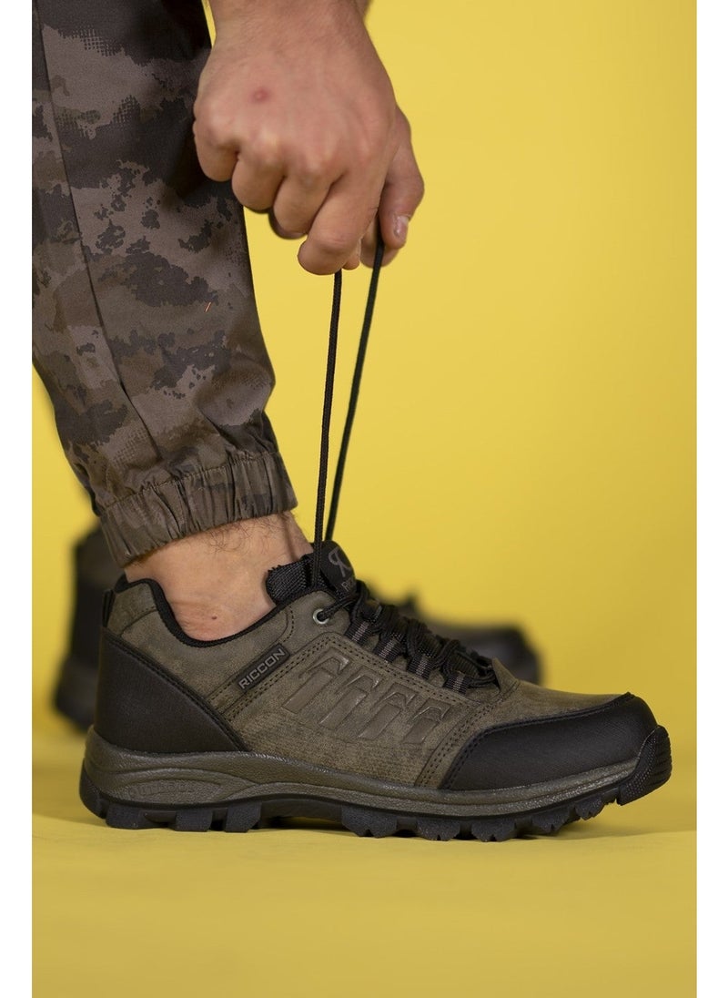 Riccon Khaki Unisex Trekking Shoes 0012X5  - Image 1