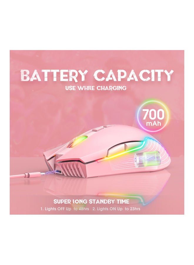 NIBEMINENT 2.4GHz Wireless Optical Gaming Mouse with RGB Light - Image 3