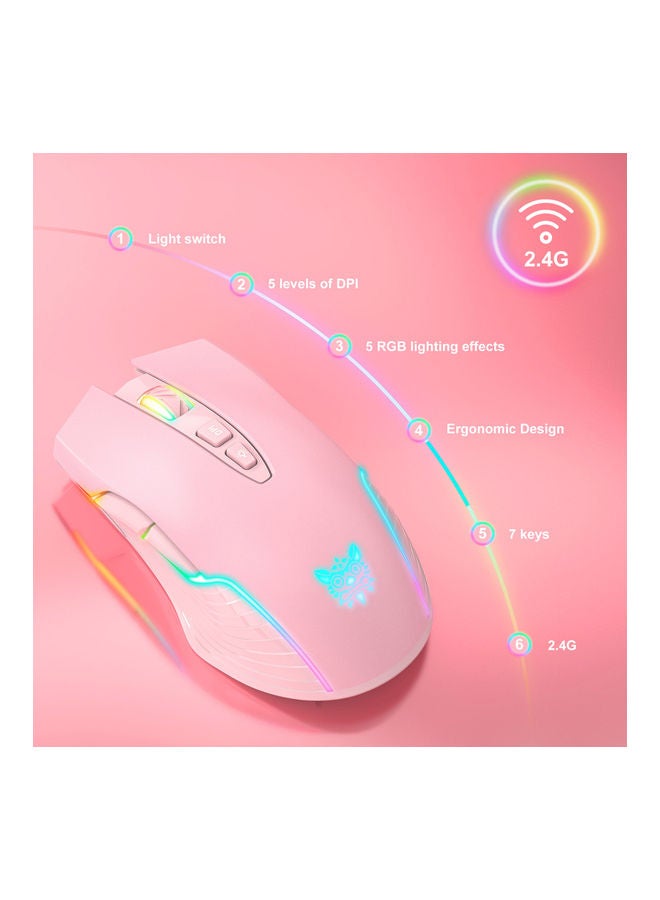 NIBEMINENT 2.4GHz Wireless Optical Gaming Mouse with RGB Light - Image 4