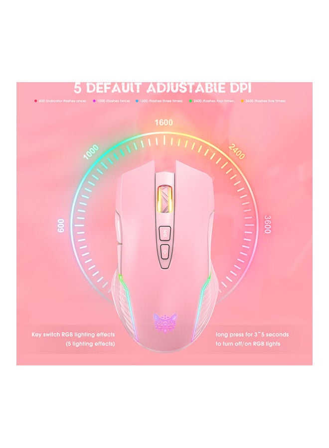 NIBEMINENT 2.4GHz Wireless Optical Gaming Mouse with RGB Light - Image 5