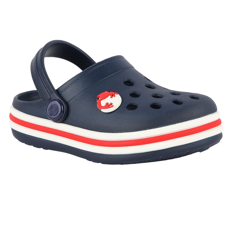 Neoz Casual Slingback Clogs for Kids with Soft Sole | Slip-On Breathable, Lightweight | Comfortable & Durable | Stylish Indoor & Outdoor Sandals Clogs for Kids, K-BEACH-NAVY-RED_13 - Image 4