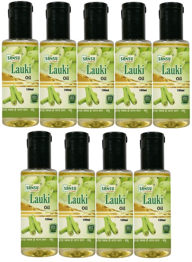 SANSU Lauki OIl Hair grwoth And Dandruff 100% Natural & Pure Organic 100ml (Pack of 9) - Image 1