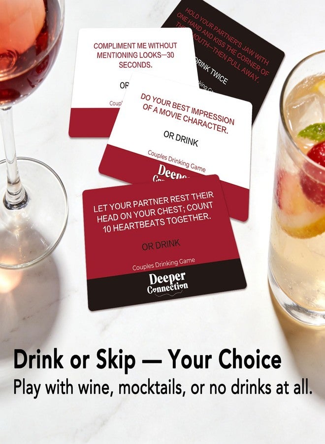 Odrano Store Odrano Couples Card Games for Adults - 120 Flirty & Romantic Dares with 3 Levels, Fun Date Night Game for 2 Players, Intimate Couples Games with Optional Drinking, Wedding Gift for Couple - Image 3