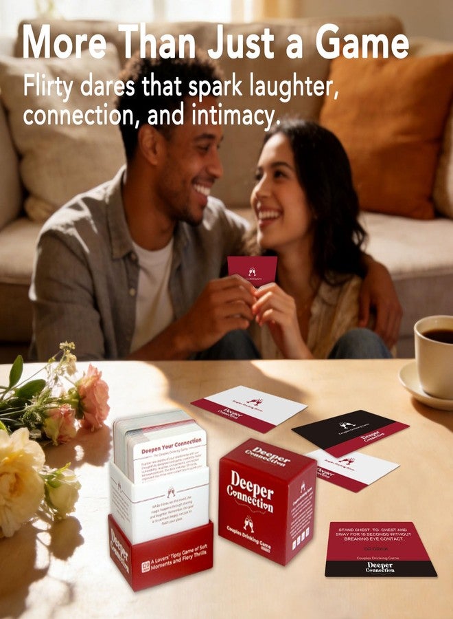 Odrano Store Odrano Couples Card Games for Adults - 120 Flirty & Romantic Dares with 3 Levels, Fun Date Night Game for 2 Players, Intimate Couples Games with Optional Drinking, Wedding Gift for Couple - Image 5
