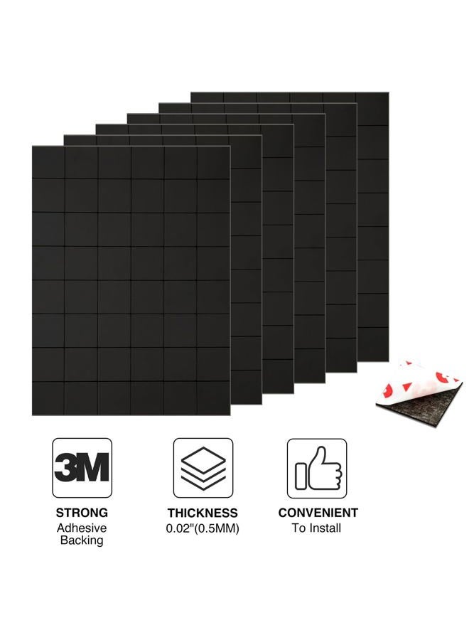 CHUNNIAO Thin Magnetic Tape Strip,Pre Cut Magnet Squares with Self Adhesive(288 PCS 3/4" x 3/4"),Sticky Magnets for Photos,Peel and Stick ONLY for Cards/Picture/Paper (16 mil Magnet) - Image 4