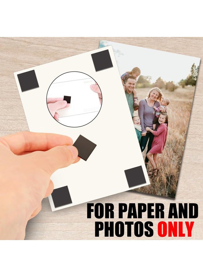 CHUNNIAO Thin Magnetic Tape Strip,Pre Cut Magnet Squares with Self Adhesive(288 PCS 3/4" x 3/4"),Sticky Magnets for Photos,Peel and Stick ONLY for Cards/Picture/Paper (16 mil Magnet) - Image 5