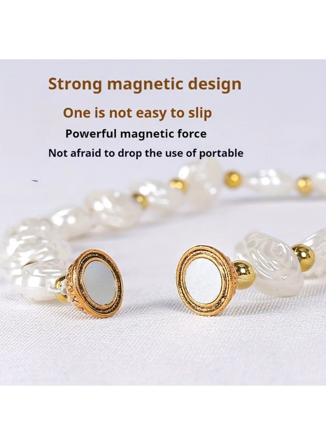 Goolsky 2pcs Magnetic Curtain Tie, Home Curtain Buckle, Curtain Support Curtain Rope, Used for Bedroom Living Room Home Decoration - Image 2
