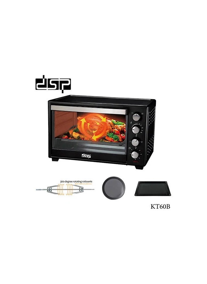 DSP DSP, Electric Toaster Oven 60 Liters - KT60B - Black  - Image 1