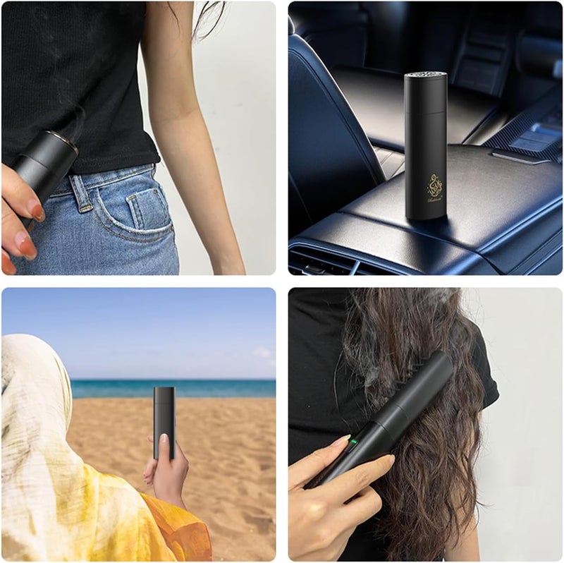 MF4-B27-B مبخرة شعر كهربائية محمولة مع منفذ USB، أسود - Image 3