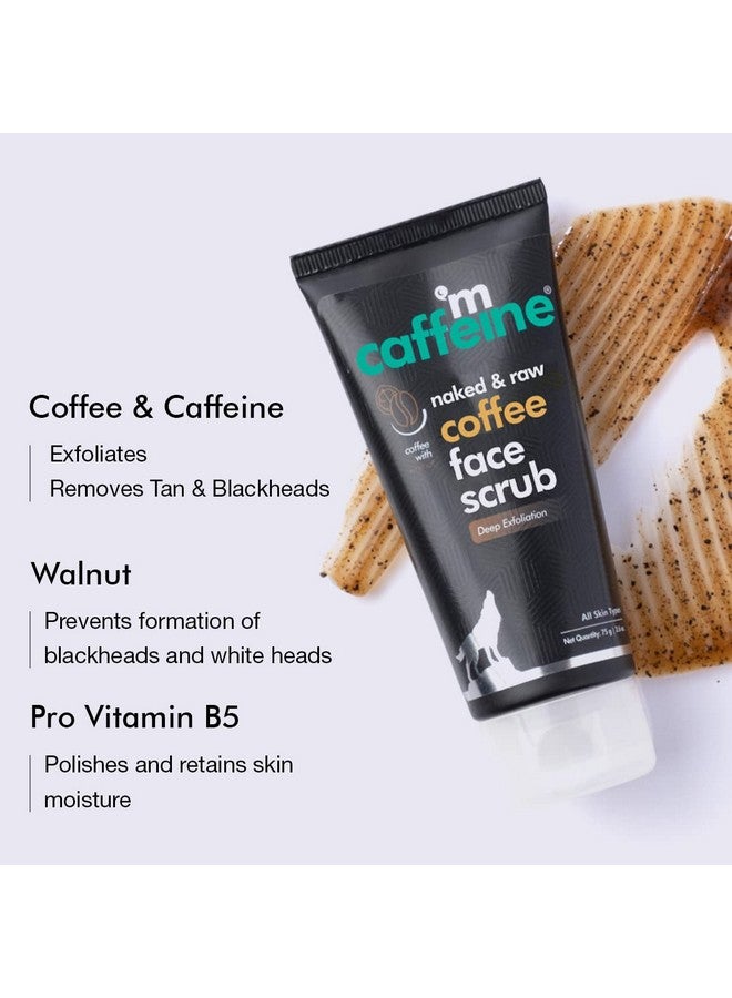 MCaffeine Coffee Face & Body Scrub Combo For Tan Removal | Exfoliating Detan Scrubs For Soft & Smooth Skin | Removes Tan, Blackheads And Dirt | For Men & Women | 175Gm Value Pack  - Image 4
