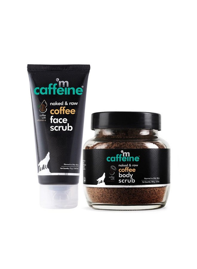 MCaffeine Coffee Face & Body Scrub Combo For Tan Removal | Exfoliating Detan Scrubs For Soft & Smooth Skin | Removes Tan, Blackheads And Dirt | For Men & Women | 175Gm Value Pack  - Image 1