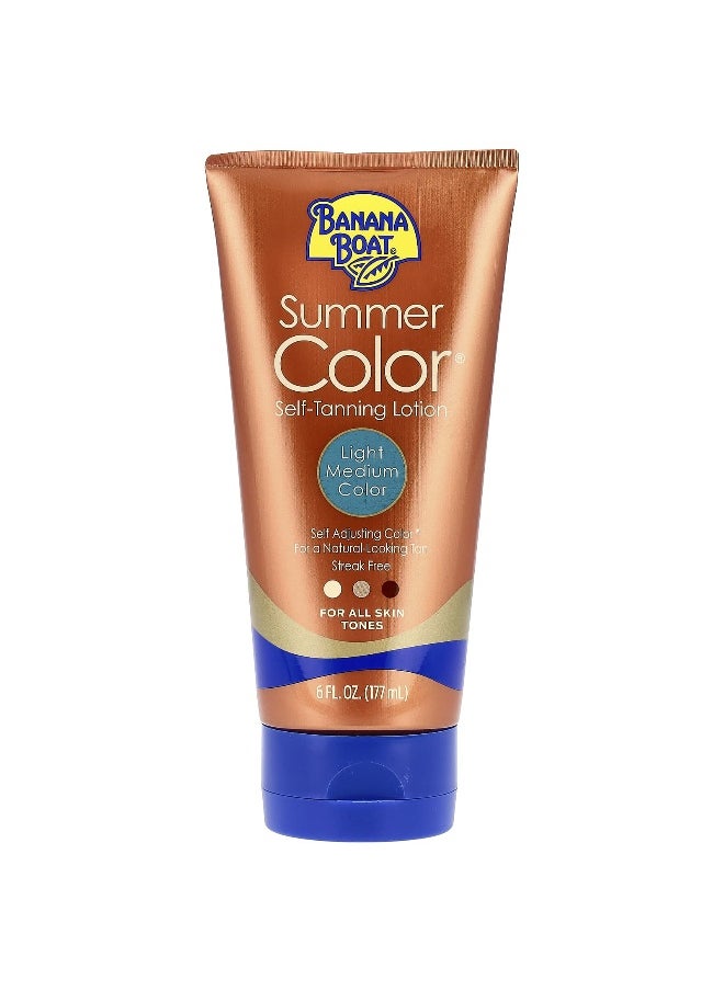BANANA BOAT Banana Boat, Summer Color®, Self Tanning Lotion, Light Medium Color, 6 fl oz (177 ml)  - Image 1